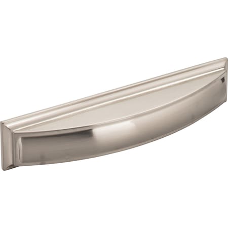 Jeffrey Alexander 128 mm Center-to-Center Satin Nickel Square Annadale Cabinet Cup Pull 436-128SN